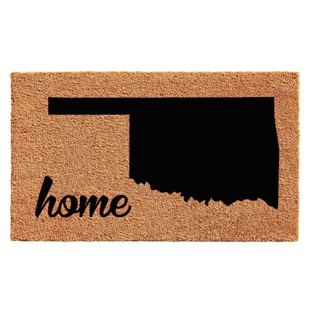 Calloway Mills Entrance Mat, Coir, Natural, Black 105381830